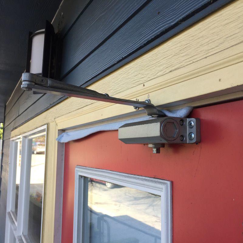 how to install a commercial door closer video