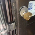 Key stuck in the door lock